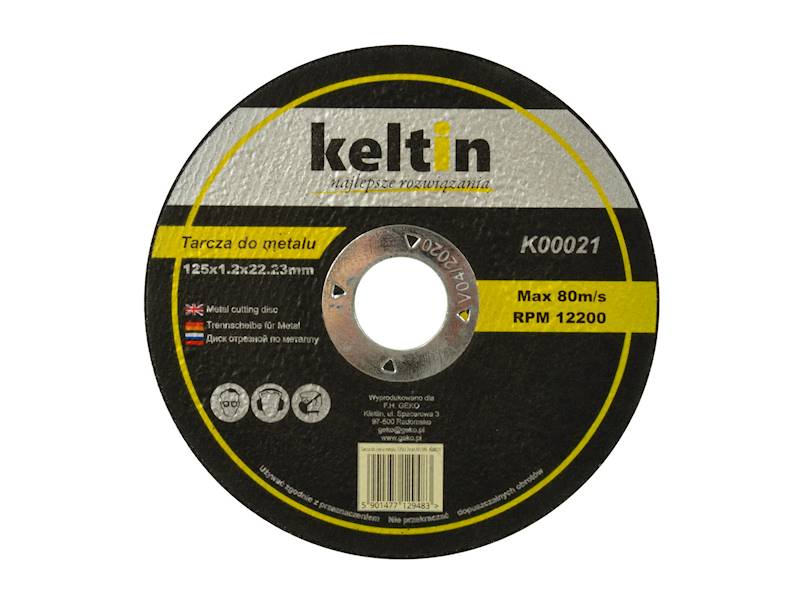 TARCZA DO MET. 125x1,2mm KELTIN