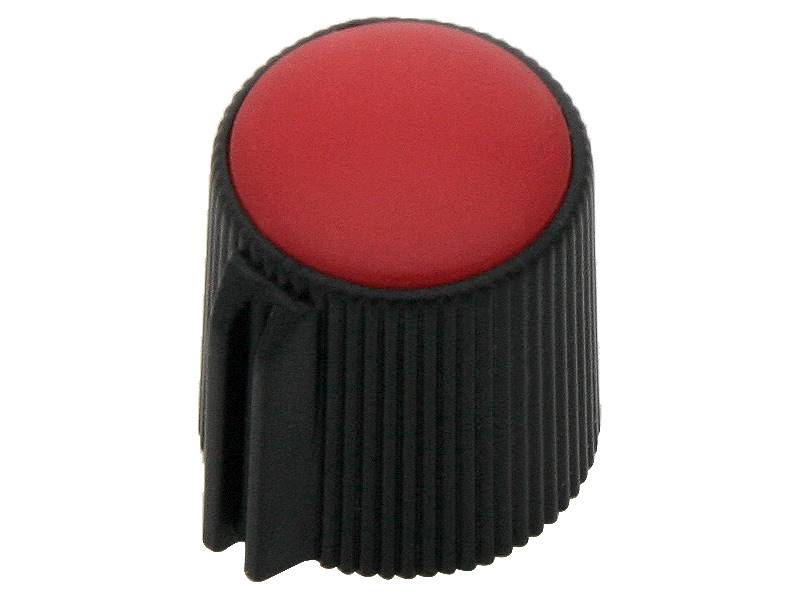 GAŁKA POT CZARNA ŚRED.13mm CZERWONA