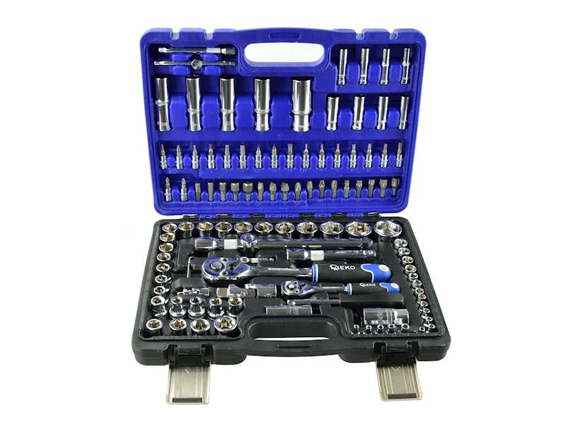 KLUCZE NASADOWE I TORX 108el. CRV GEKO