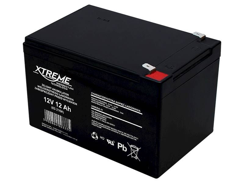 AKUMULATOR ŻELOWY 12V 12Ah XTREME