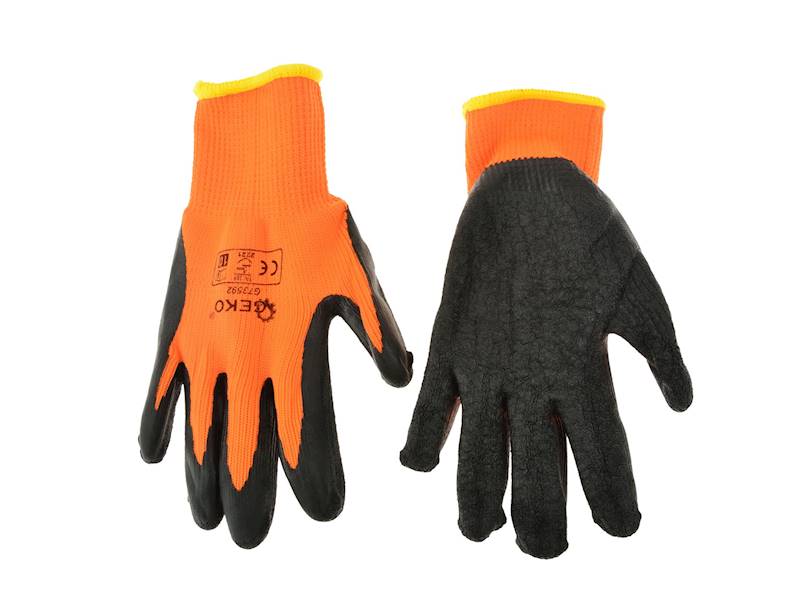 RĘKAWICE ROBOCZE OCIEPLANE ZIMOWE ORANGE R.9