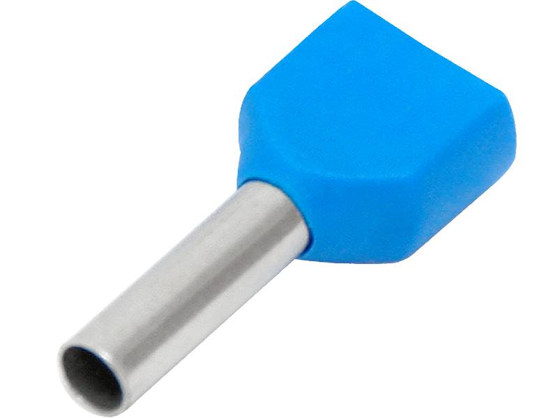 KONEKTOR IZOL TULEJKA PODWÓJNA 2,5/10 NIEBIESKA
