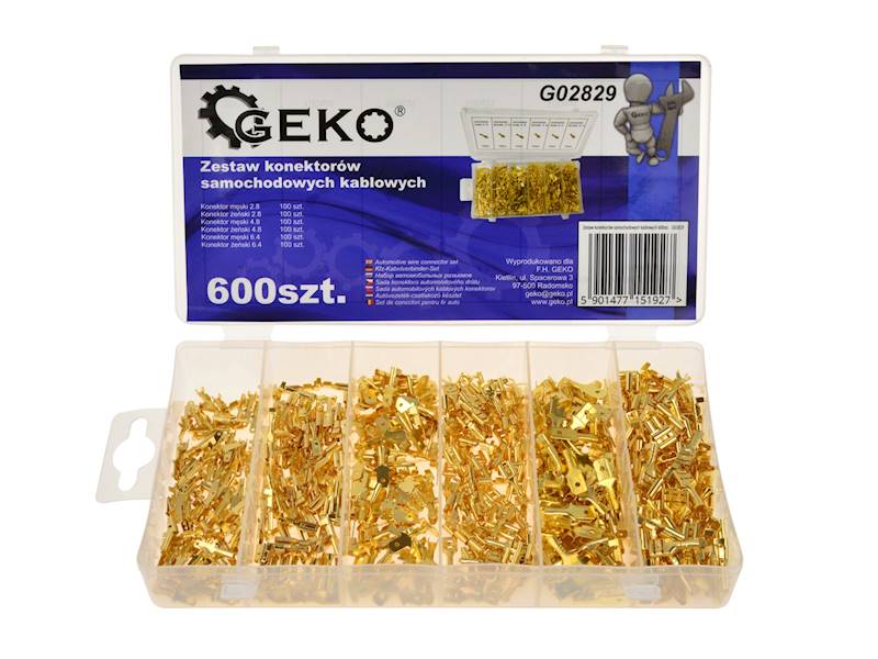 ZESTAW KONEKTORÓW SAMOCHODOWYCH KABLOWYCH 600sz