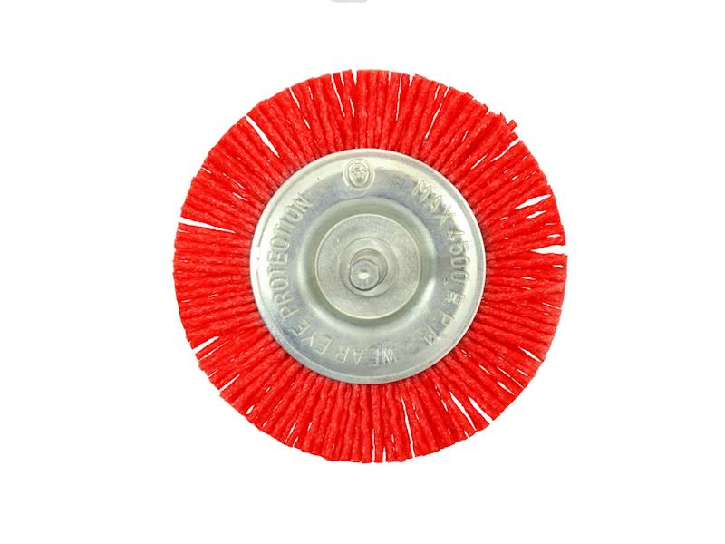 SZCZOTKA DRUCIANA TARCZOWA TRZPIENIOWA NYLON 75mm