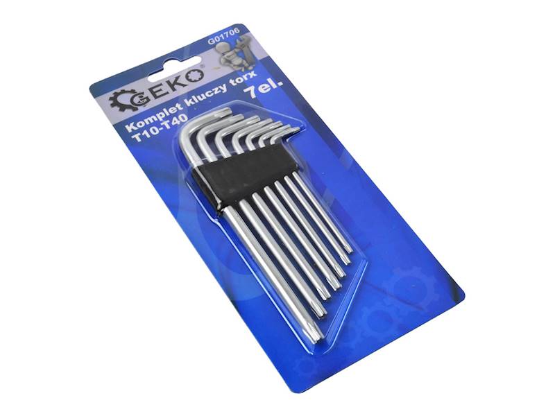 KPL.KLUCZY TORX T10-40 7el. GEKO