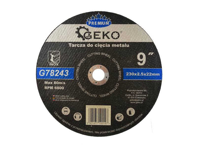 TARCZA DO MET. GEKO PREMIUM 230x2,5 INOX