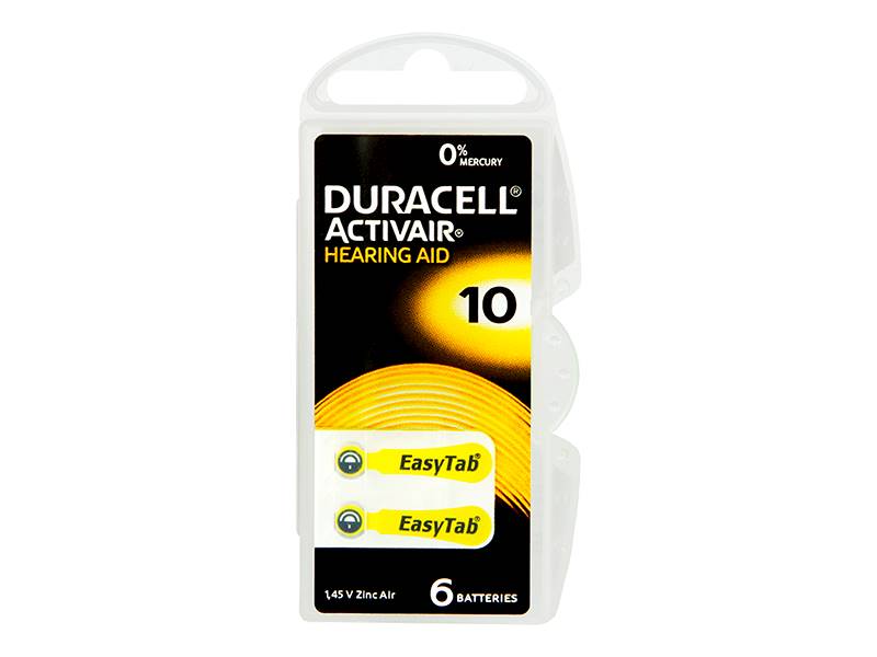 BATERRIA DURACELL DA-10 DO APARTÓW SŁUCHOWYCH