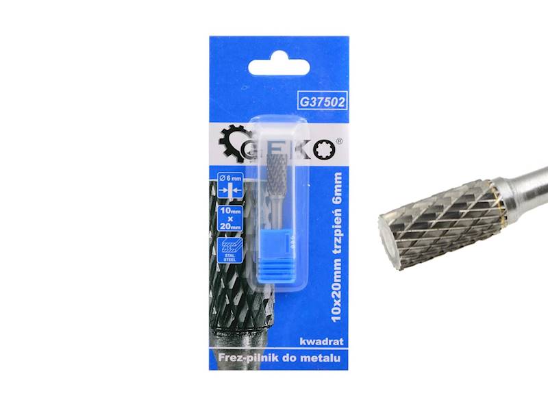 FREZ-PILNIK DO METALU 10x20 mm KWADRAT 6mm