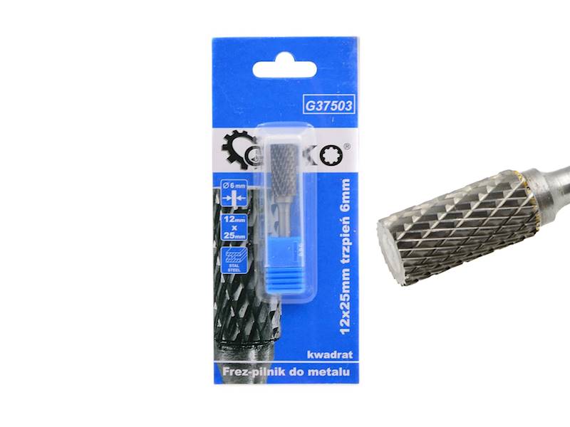 FREZ-PILNIK DO METALU 12x25 mm KWADRAT 6mm