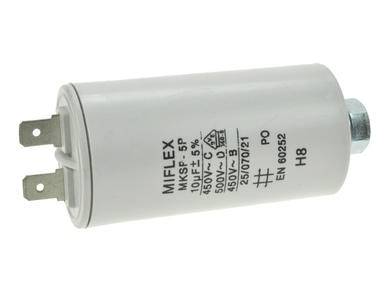 KONDENSATOR 10MF/450VAC KONEKTOR