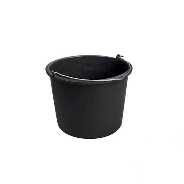 WIADRO BUDOWLANE 16L CZARNE