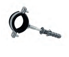 UCHWYT RURY Z GUMĄ 1,1/2''