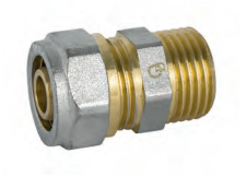 ZŁĄCZKA SKRĘCANA 16x3/4'' GZ  PEX/AL/PEX 