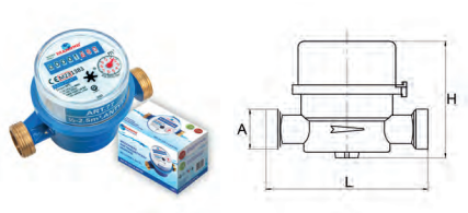 WODOMIERZ 20 BEZ ŁĄCZ ZIMNA WODA