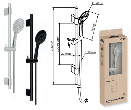 ZESTAW NATRYSK. PRATO 3-BIEGOWY