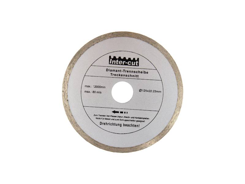 TARCZA DIAM. 125mm PEŁNA SZARA