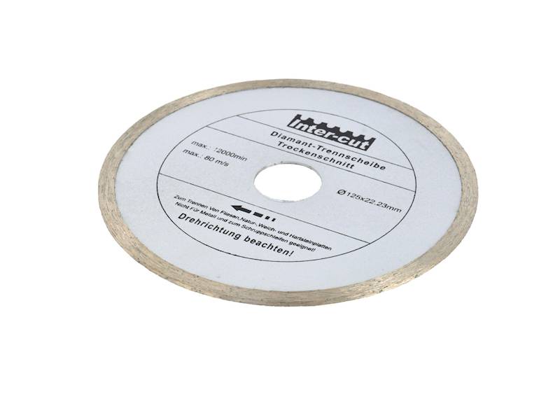 TARCZA DIAM. 125mm PEŁNA SZARA