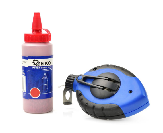 SZNUREK TRASERSKI 30m +KREDA CZERWONA 115g