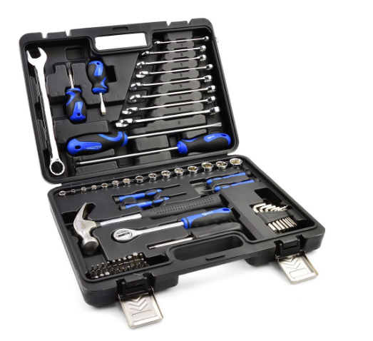 ZESTAW NARZĘDZI, KLUCZY I WKRĘTÓW 73 el.