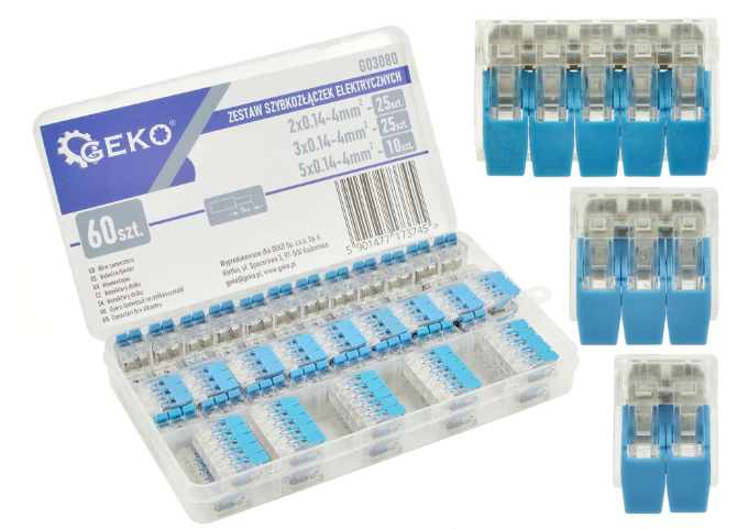 ZESTAW SZYBKOZŁĄCZEK ELEKTR. 60el.