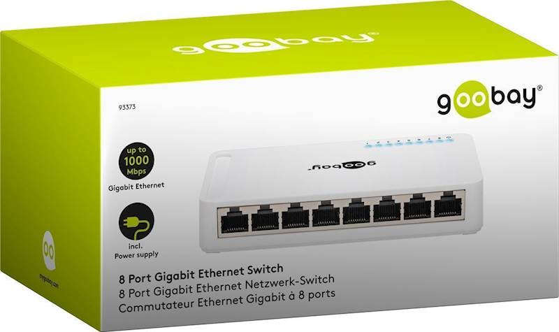 Switch Goobay 8-port 10/100/1000Mbit 