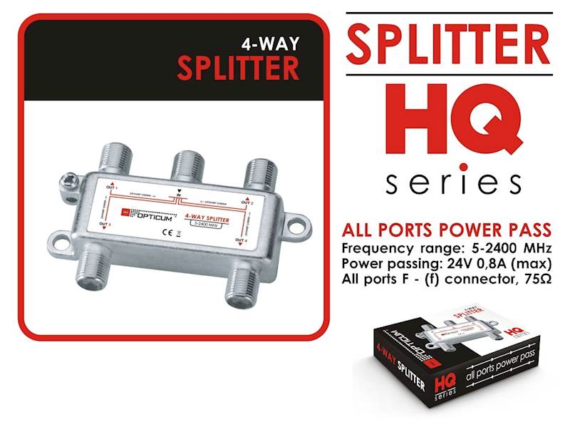 Rozgałęźnik Opticum SPLITTER 1x4