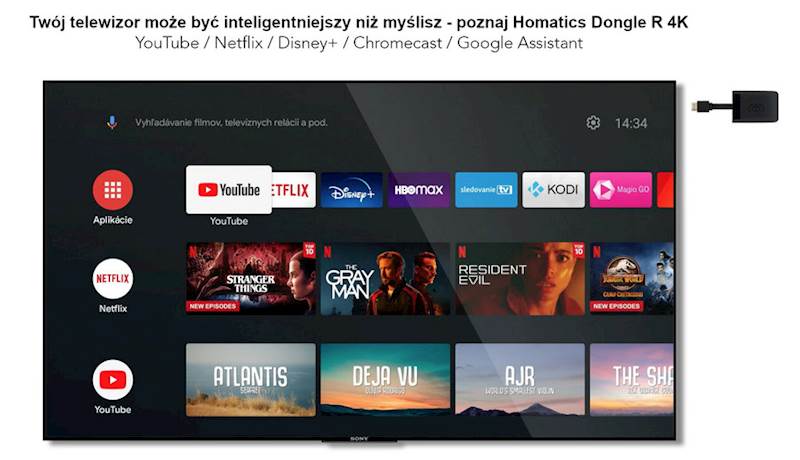 Android Smart TV Homatics Dongle R 4K