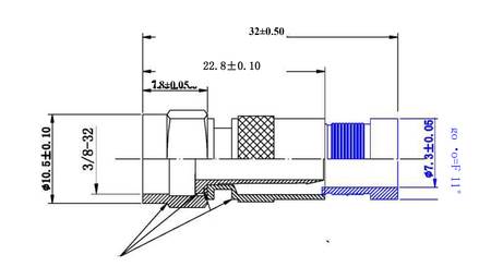 Wtyk F kompresyjny Spacetronik TV-FC01