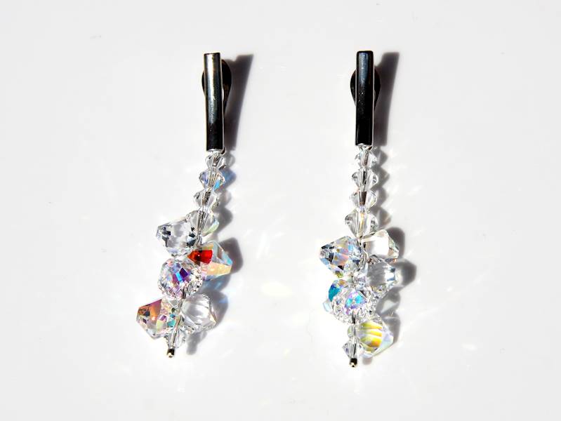 kolczyki z kryształami Swarovski wiszące