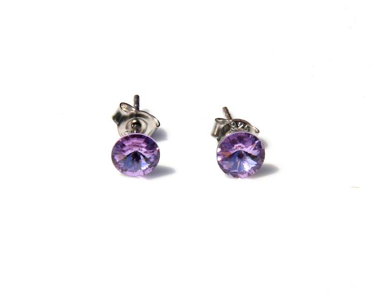 kolczyki z kryształami Swarovski wkręty