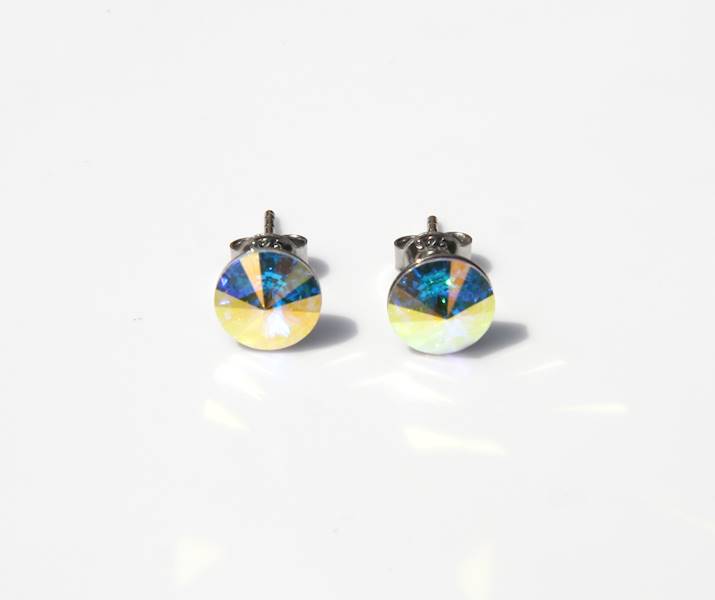 kolczyki z kryształami Swarovski wkręty
