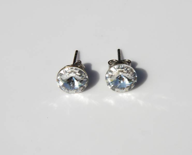 kolczyki z kryształami Swarovski wkręty