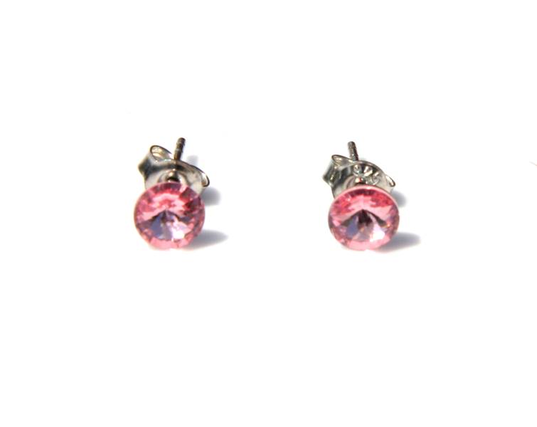 kolczyki z kryształami Swarovski wkręty