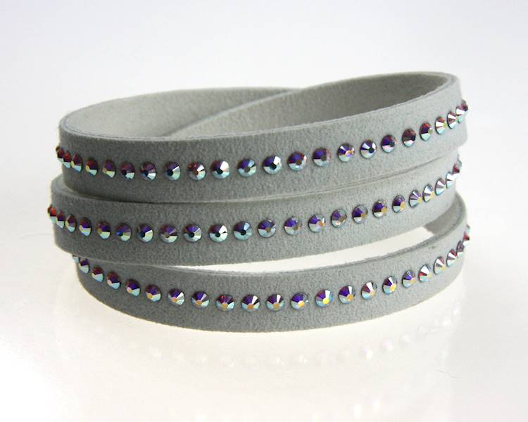 bransoletka z kryształami Swarovski i alkantarą