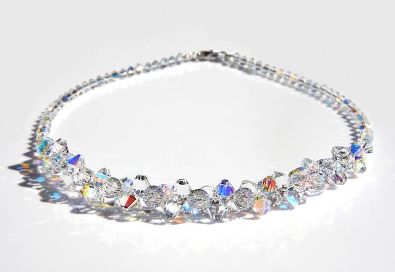 naszyjnik z kryształami Swarovski