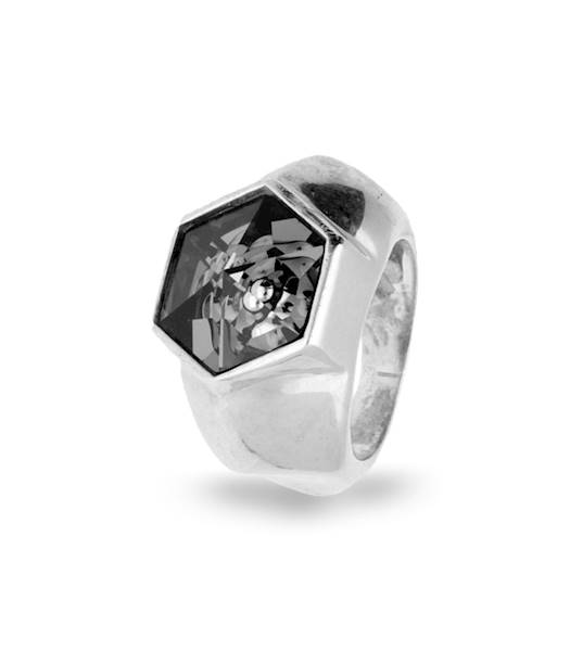 pierścionek z kryształami Swarovski