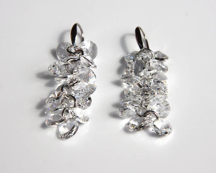 kolczyki z kryształami Swarovski wiszące