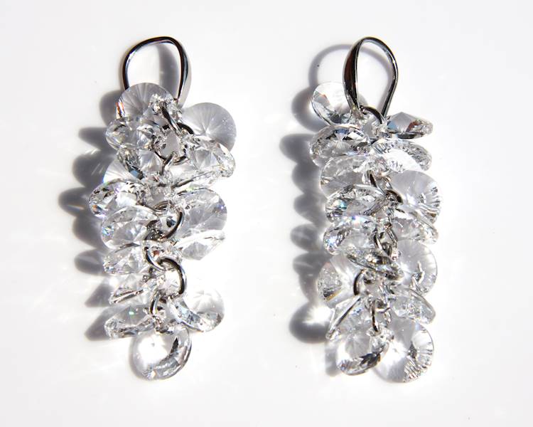 kolczyki z kryształami Swarovski wiszące