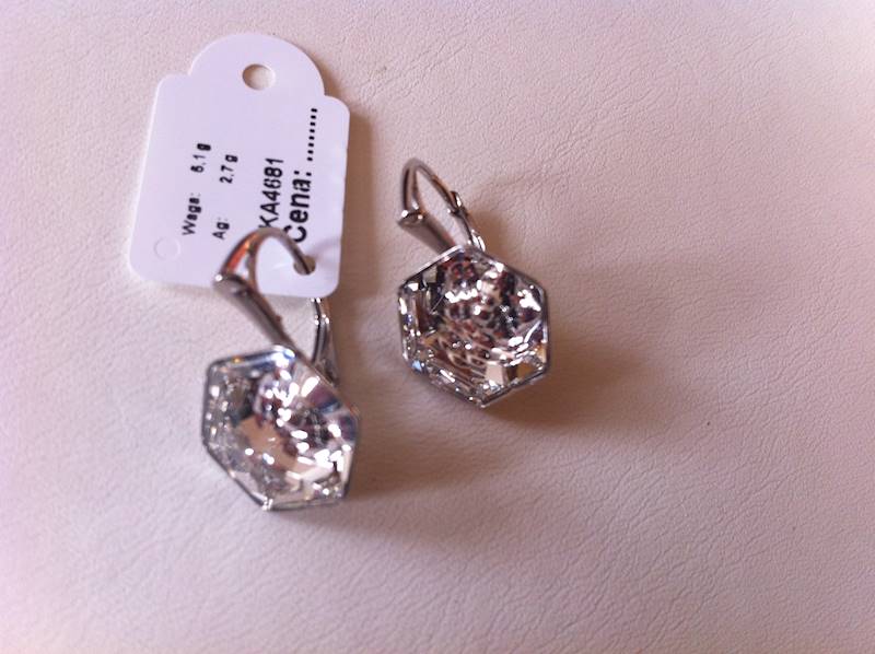 kolczyki z kryształami Swarovski wiszące