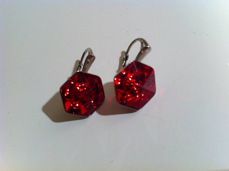 kolczyki z kryształami Swarovski wiszące