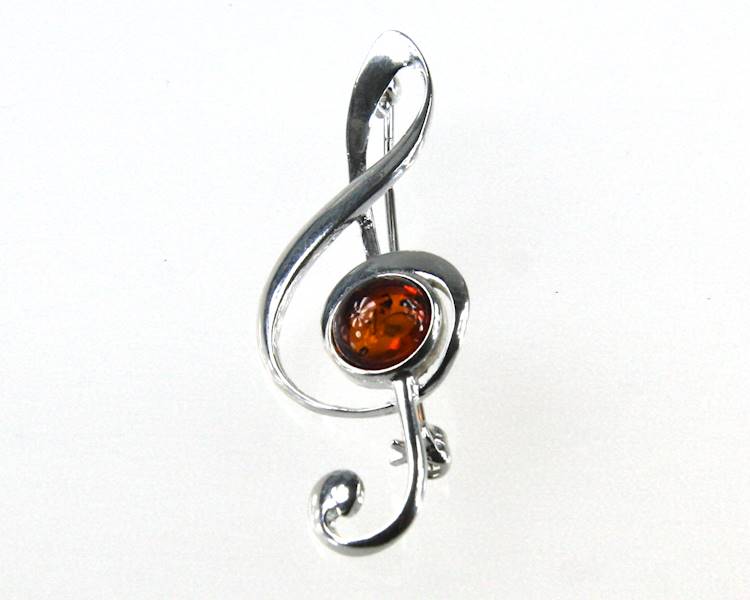 broszka srebro 925