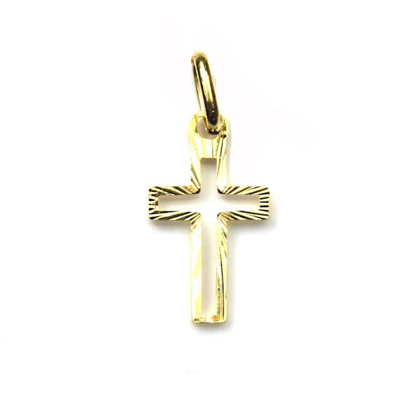 zawieszka krzyżyk złoto