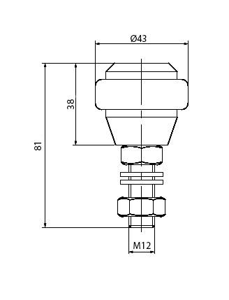 ROLKA FI40mm GUMOWANA 60.049