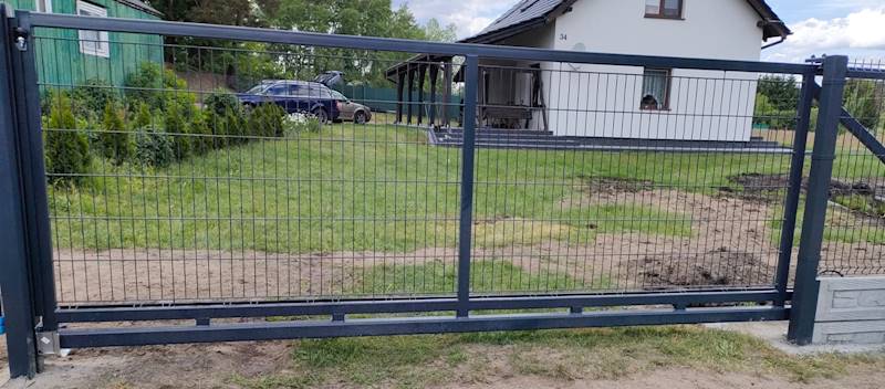 BRAMA PRZESUWNA PANEL 4,0m/2,0m OCYNK +RAL 