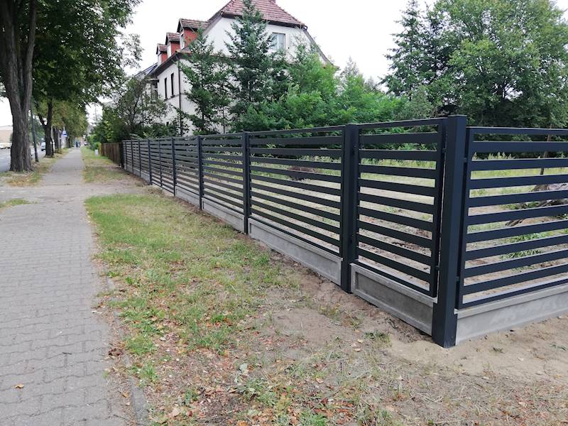 PRZĘSŁO PALISADA 60 2,00m/1,00m ANTRACYT RAMKA