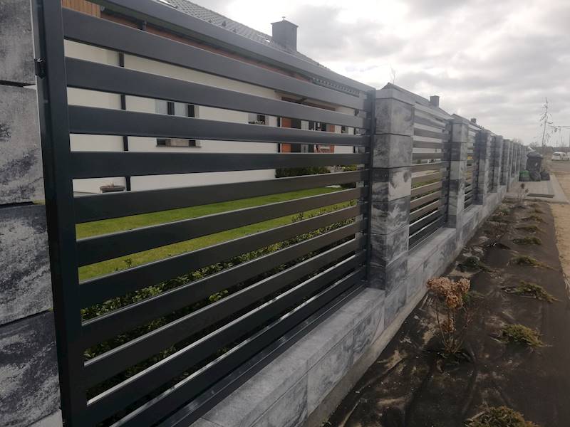 PRZĘSŁO PALISADA 60 2,50m/1,00m ANTRACYT RAMKA