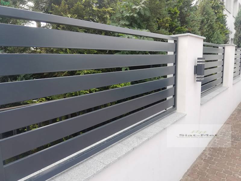 PRZĘSŁO PALISADA 100 2,00m/1,75m ANTRACYT RAMKA
