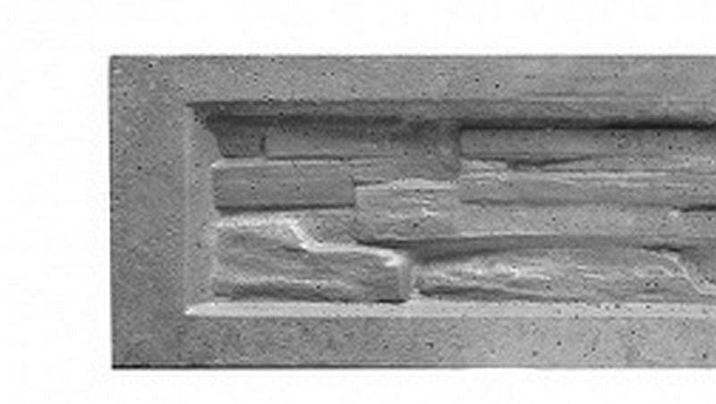PŁYTA BETONOWA  ŁUPANA 254CMx0,25CM NA CEOWNIK