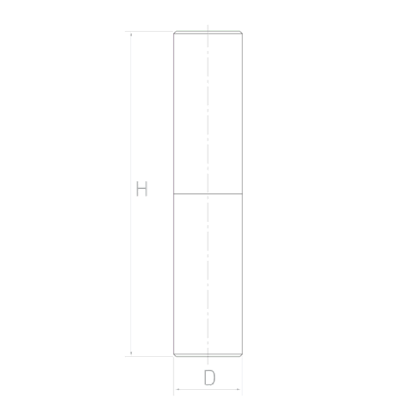 ZAWIAS TOCZONY FI 25x100 Z KULKĄ 61.125.01