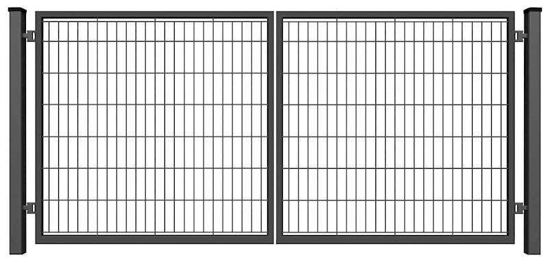 BRAMA PRO PANEL 4,00m/1,40m 7016 SŁ.80/2mm 